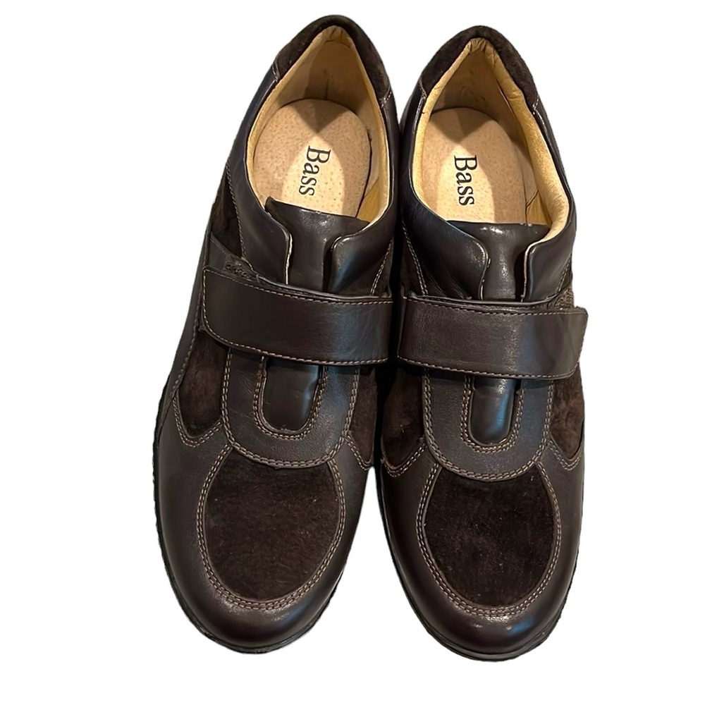 BASS BEND LEATHER LOAFERS BROWN SIZE 8
